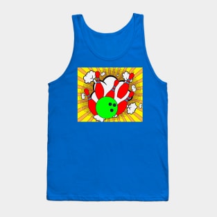 Destroy Pin Bowling Skittles Ball Tank Top